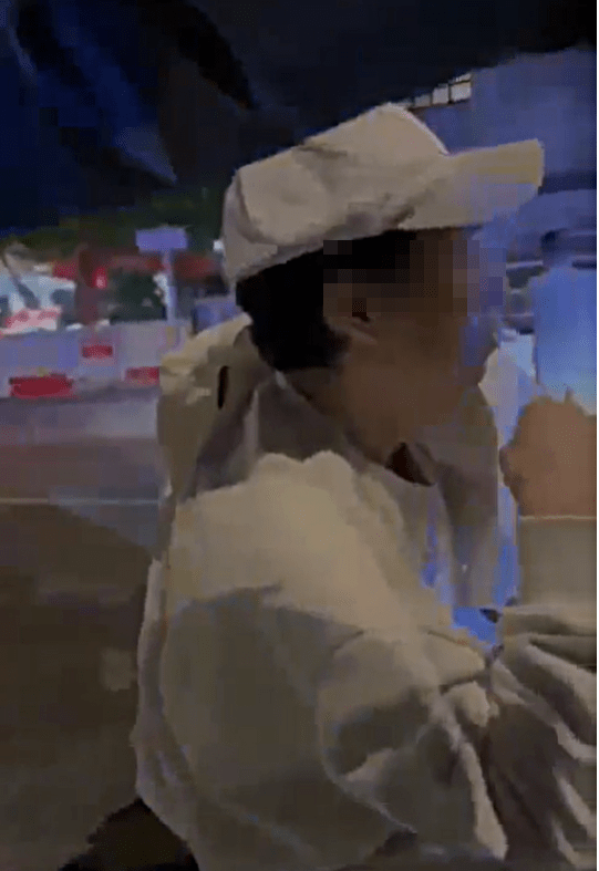 張在上水馬會道被人追債。網上截圖