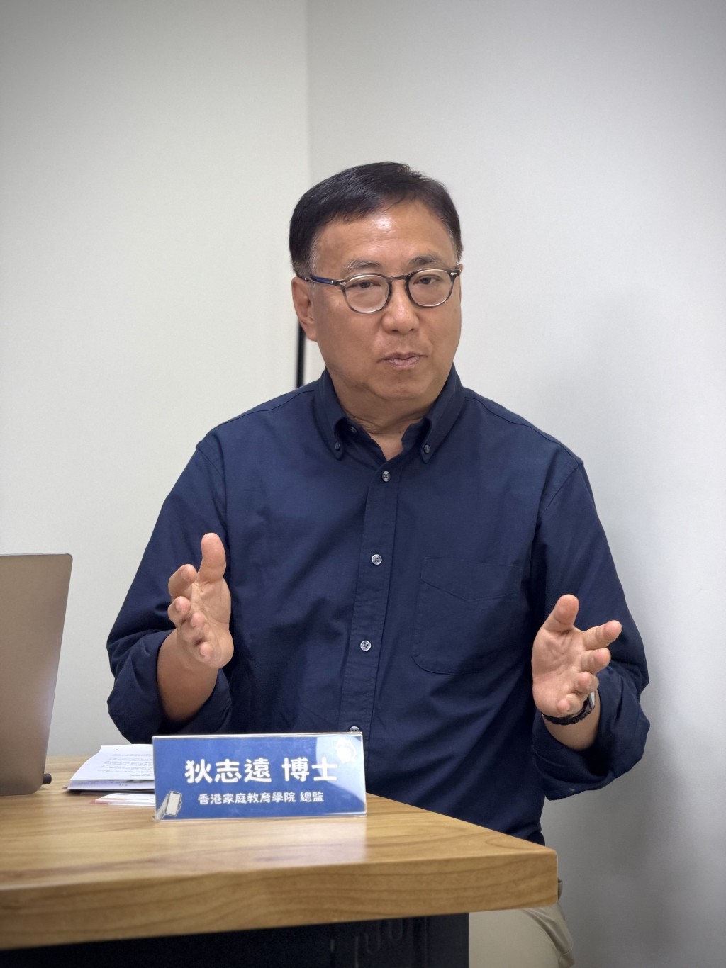 狄志遠強調,不應過於迷信和沉迷數碼世界。佘丹薇攝 狄志遠強調,不應過於迷信和沉迷數碼世界。佘丹薇攝