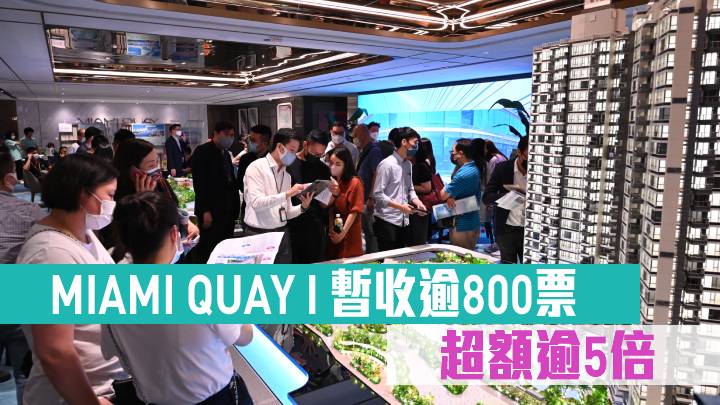 MIAMI QUAY I 暫收逾800票 超額逾5倍