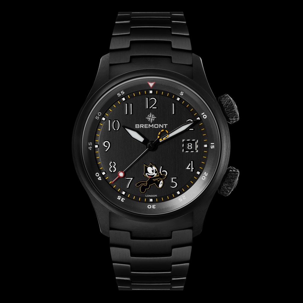 Bremont Altitude MB Meteor Felix The Cat，表壳：42mm DLC及PVD钛金属/ 机芯：BB14-AH自动/ 限量：500枚/ 售价：5,950英镑。