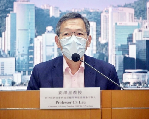 劉澤星指,疫苗的安全性遠比風險高。