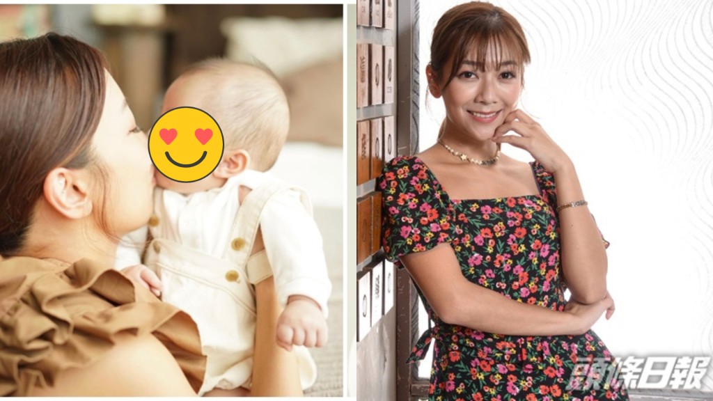 何雁詩兒子出生100日晒新相 眼大似混血美男遭媽媽奪初吻