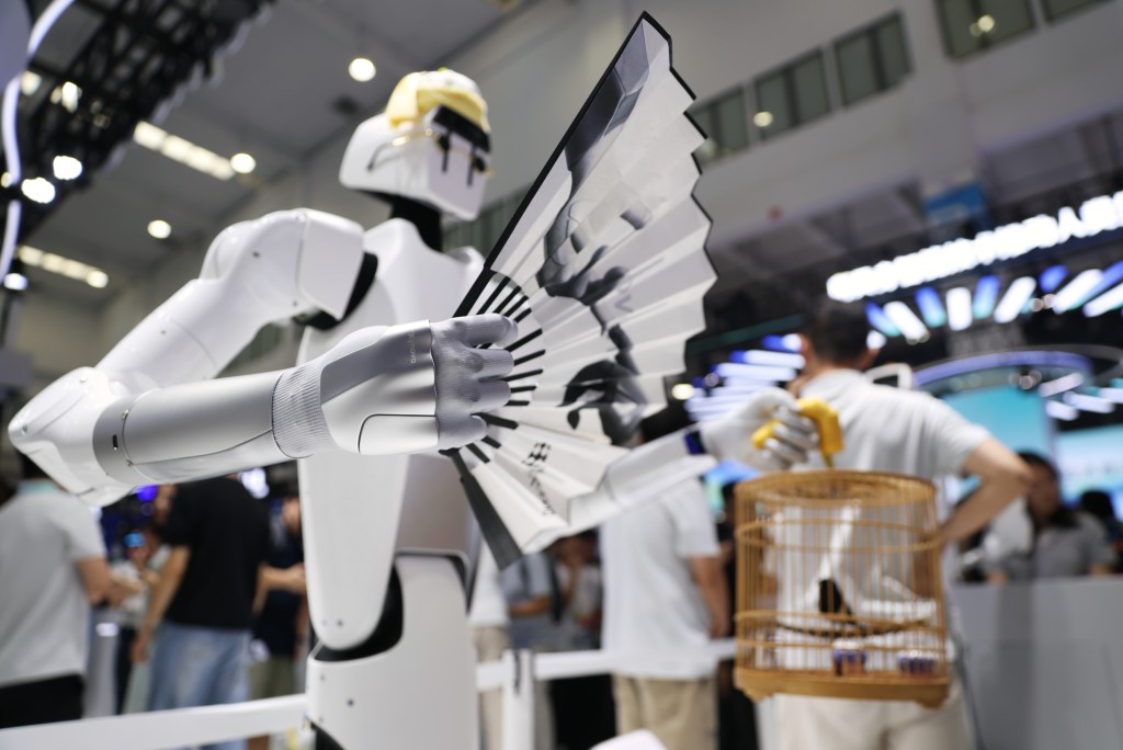 2026世界機器人大會在北京舉行。中新社 2026世界機器人大會在北京舉行。中新社