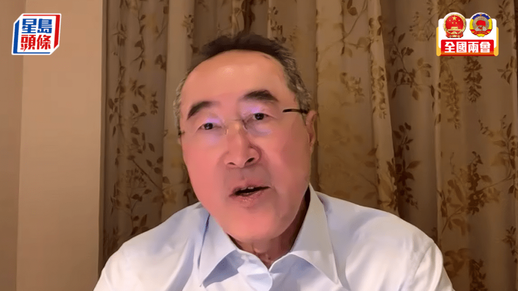 全國政協常委唐英年有信心今年的經濟增長可超越5%。郭詠欣攝