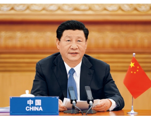 習近平稱國家治理體系具優越性,能戰勝任何險阻。資料圖片