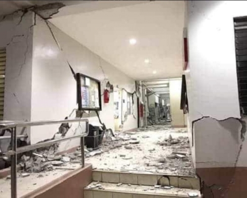 有建筑物损毁。网上图片