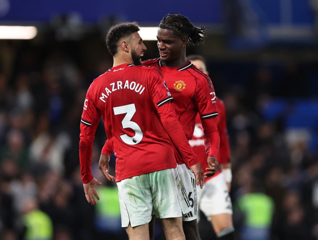 馬沙拉奧與希雲今仗助曼聯力保不失。路透社