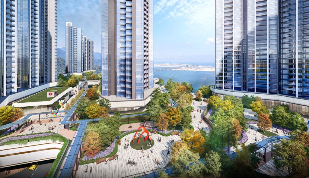 小蠔灣將會興建為一個具公私營房屋、商場、社區設施及海濱步道的新社區。(城規會圖片)
