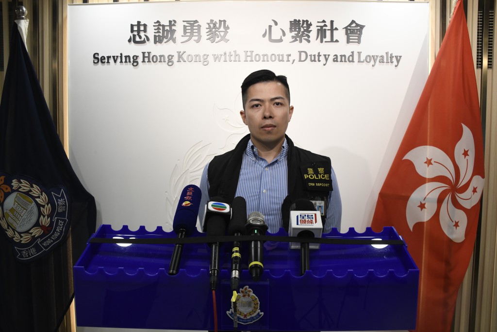 深水埗警區重案組高級督察雲天星交代案情。