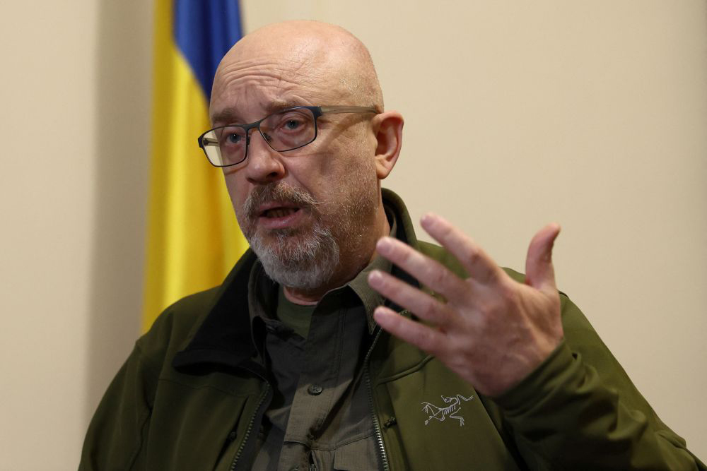 烏克蘭國防部長列茲尼科夫。AP