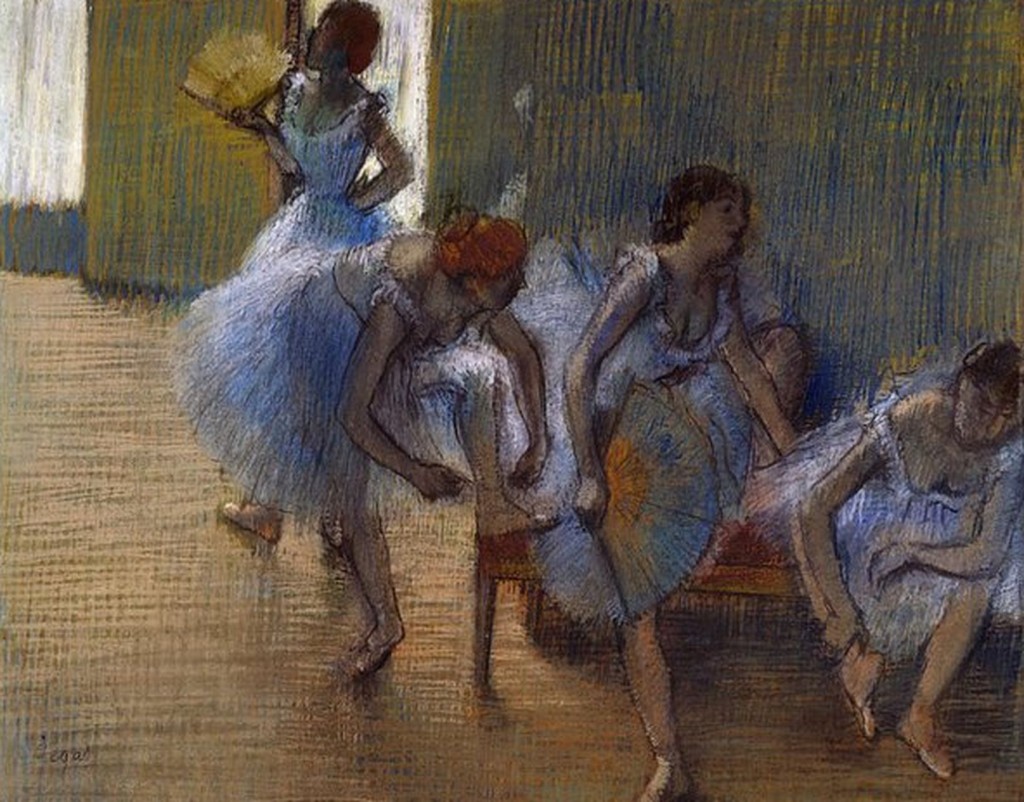 正在英國倫敦皇家藝術研究院（Royal Academy of Arts）舉辦的《紙上印象派》特展（《Impressionists on Paper: Degas to Toulouse-Lautrec》），展出德加筆下的芭蕾舞女。