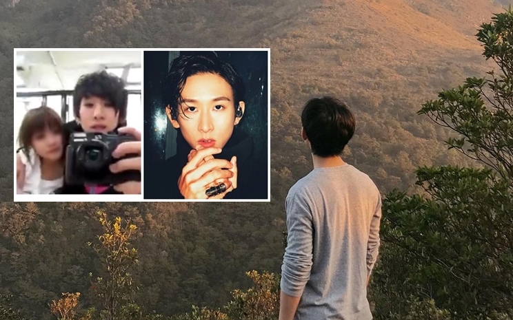 Manson貼望山背影照，為年少莽撞帶來了許多的誤會作解說。