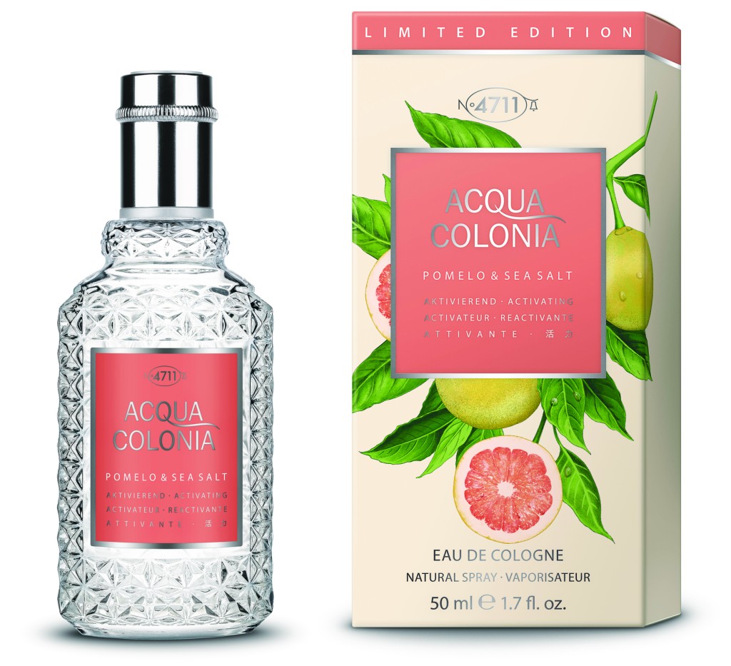 4711 Acqua Colonia 2022年限定版古龍水系列葡萄柚與海鹽古龍水/$215/50ml。