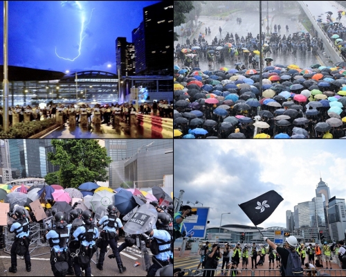 回归22周年升旗礼,在冲突声中渡过。