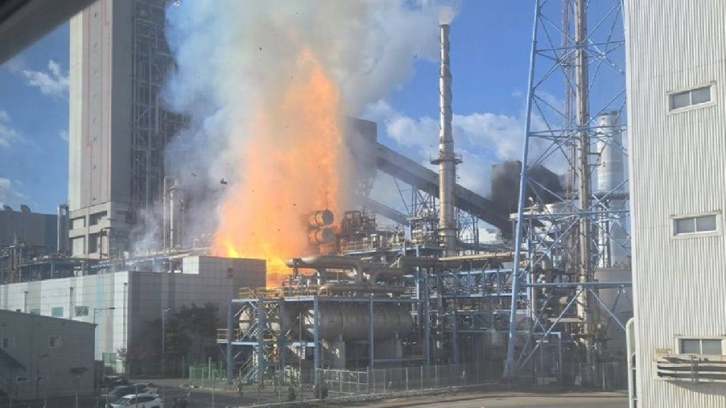 消息指，南韓火力發電廠「泰安火力發電所」（태안석탄화력발전소）發生爆炸。X@IronWaterSoHot