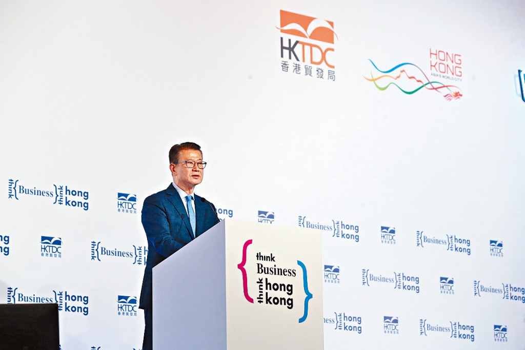 財政司司長陳茂波表示,香港將可為印尼提供巨大消費市場和專業金融服務多方面幫助。