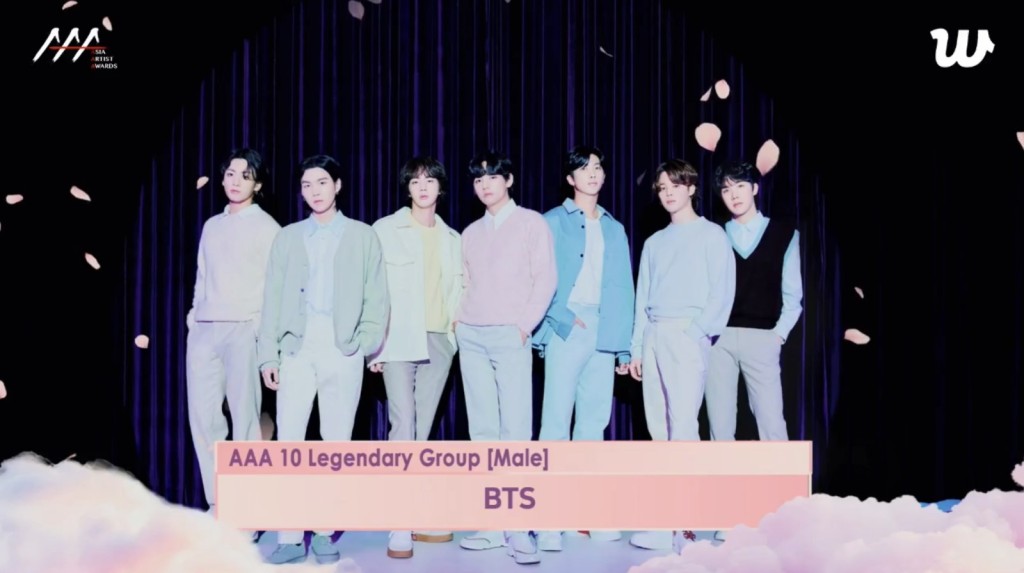 BTS和BLACKPINK獲封Legendary Group。（微博圖片）