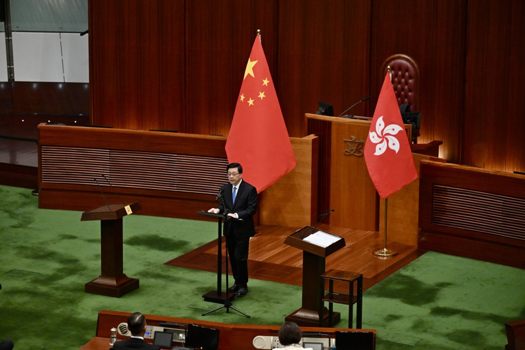 李家超監誓後發言。