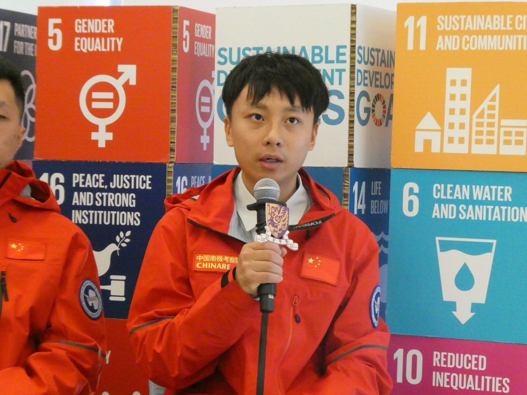 杨璐铭认为如未曾实地感受过,不会感受到全球暖化对极地环境的影响。 杨璐铭认为如未曾实地感受过,不会感受到全球暖化对极地环境的影响。