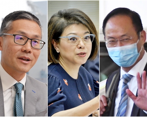 左起：倪以理、谭允芝、卫炳江。资料图片