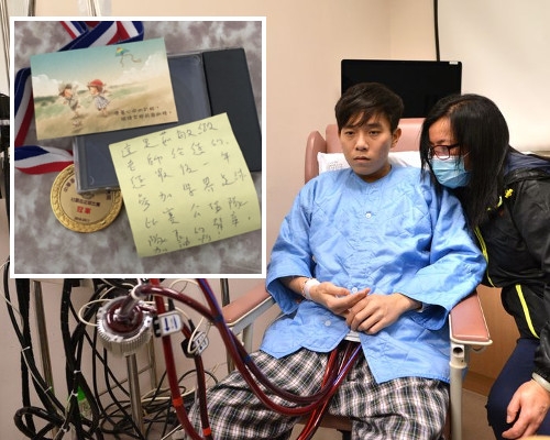 志燊姐姐透露，過去數天，弟弟情緒都相對平靜。