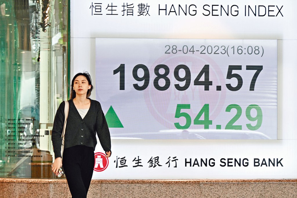 恒指昨日收報19894,微升54點。