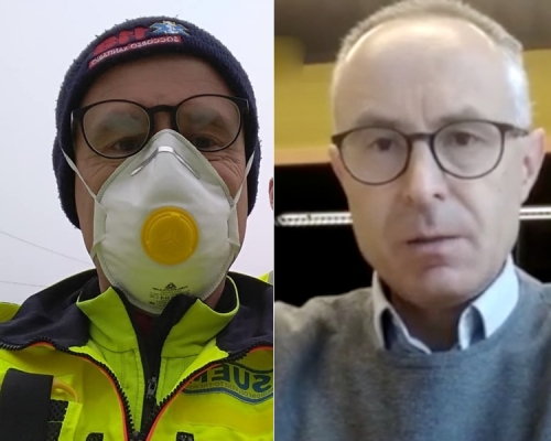 曾身為護士的阿索洛市市長Mauro Migliorini,已回到醫院抗疫一線工作。(網圖)