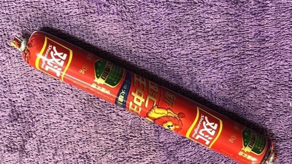 檢獲的大陸製火腿腸。網上圖片