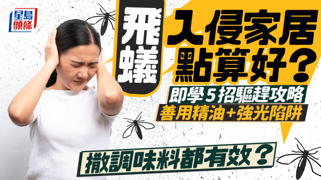 飛蟻入侵家居點算好？  即學5招驅趕攻略  善用精油+強光陷阱  撒肉桂粉黑椒都有效？