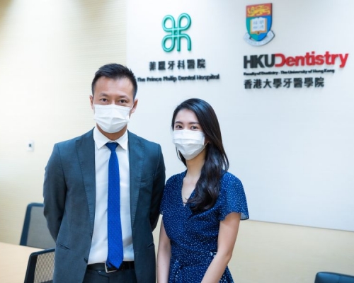梁耀殷(左)和卓秋槿。港大圖片