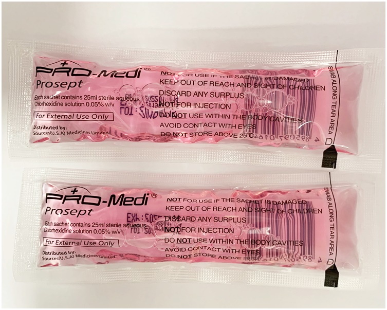 Pro-Medi Prosept的消毒藥水。資料圖片