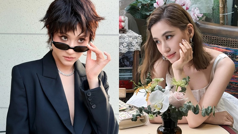 何超蓮疑真空上陣西裝褸內一絲不掛？  蓄短髮轉玩黑色型格性感  網民激讚真係大個女