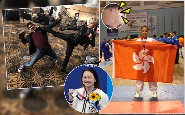 司徒鈺芸喜見學妹何詩蓓創奧運歷史，而她因為拍打戲，搞到周身傷痕。