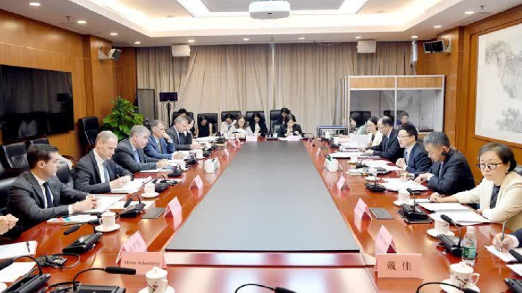 中美經濟工作組19日至20日在北京舉行第5次會議。網圖