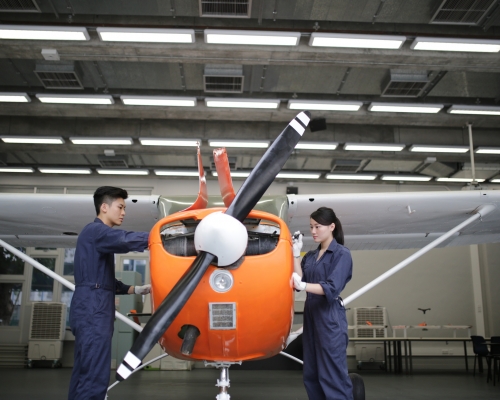 配合機場未來發展,機管局於2016年成立「香港國際航空學院」。政府圖片