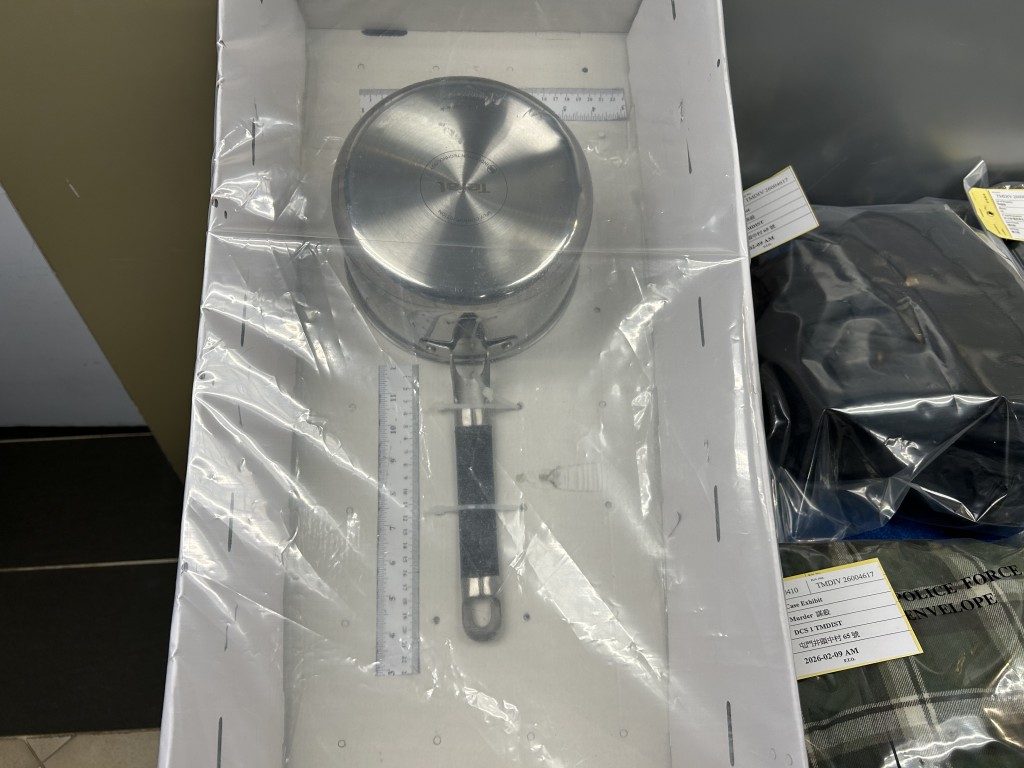 警方展示證物。曾志恒攝