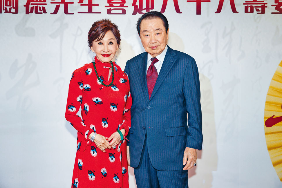 鄭明明為丈夫陳樹德慶祝88歲生辰，更在壽宴上大談夫妻相處點滴。