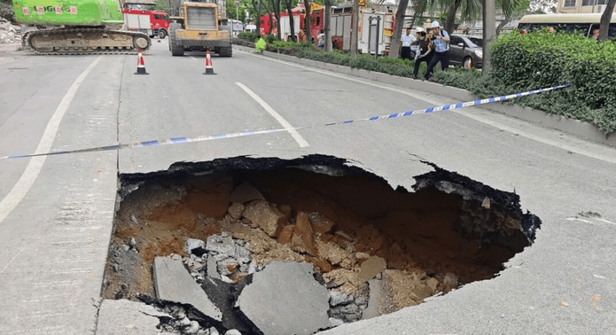 柳州5.2级地震灾难现场。 南国早报
