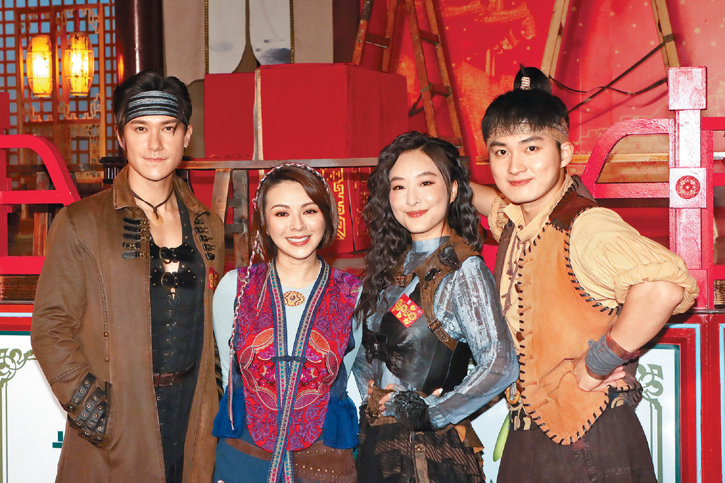 ■左起：朱敏瀚、JW王灏儿、陈滢及周嘉洛再度合作《痞子无间道》。