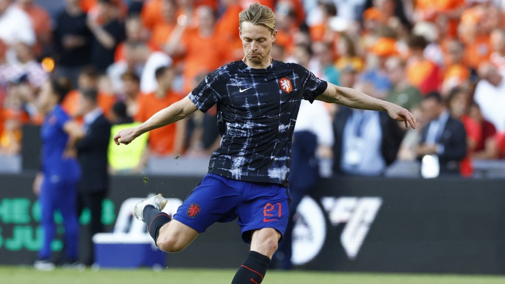 法蘭基迪莊為荷蘭上陣52場僅入2球，臨門一腳是其短處。Reuters