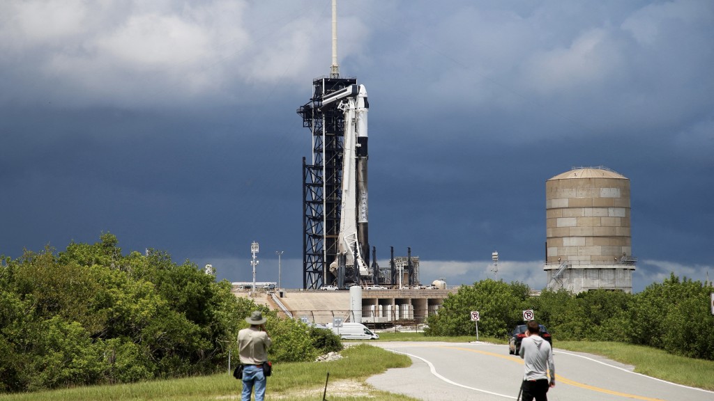 SpaceX 「猎鹰9号」上月底为升空作准备。 路透社