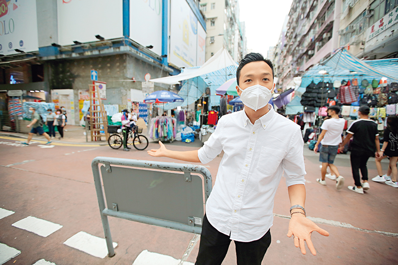 何思駿當日在旺角被眾多暴徒襲擊,但他仍堅守崗位、維護法紀。警聲圖片