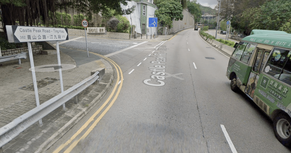 汀九33岁女子村屋内烧炭 当场不治。Google Map 截图