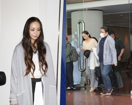 安室奈美惠昨晚抵港，今午離開酒店往紅館綵排。