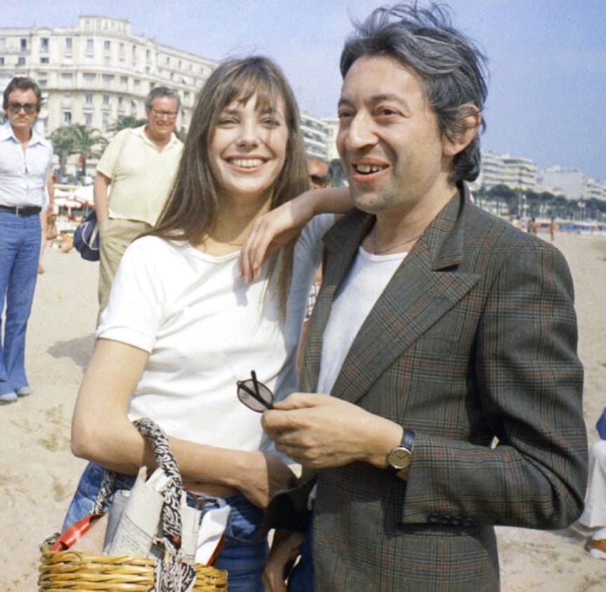 Jane与音乐人Serge Gainsbourg因合作生情，2人更有一段维持了12年的婚姻。