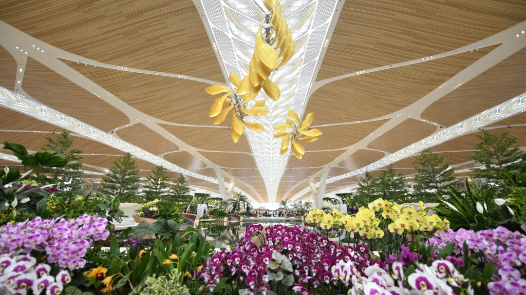 廣州白雲國際機場T3航站樓和第五跑道正式投運。 新華社 廣州白雲國際機場T3航站樓和第五跑道正式投運。 新華社