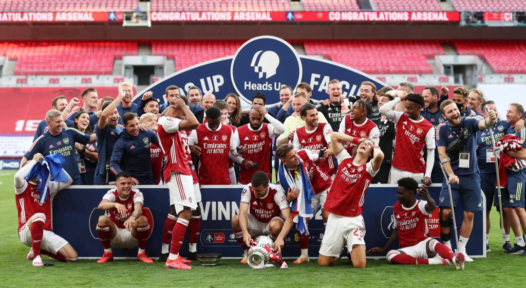 阿仙奴對上一次躋身足總盃第5圈，是2019至20球季，當季更捧盃而固。路透社