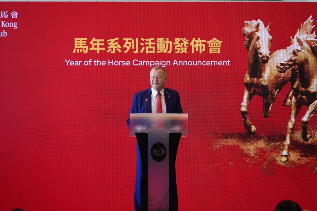 香港赛马会行政总裁应家柏。吴艳玲摄