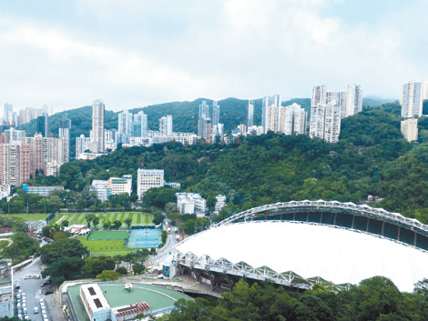 單位可望香港大球場翠綠景致，視野開揚。