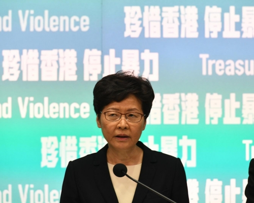 林鄭月娥指當有關條例無需要時,是可以撤回的。